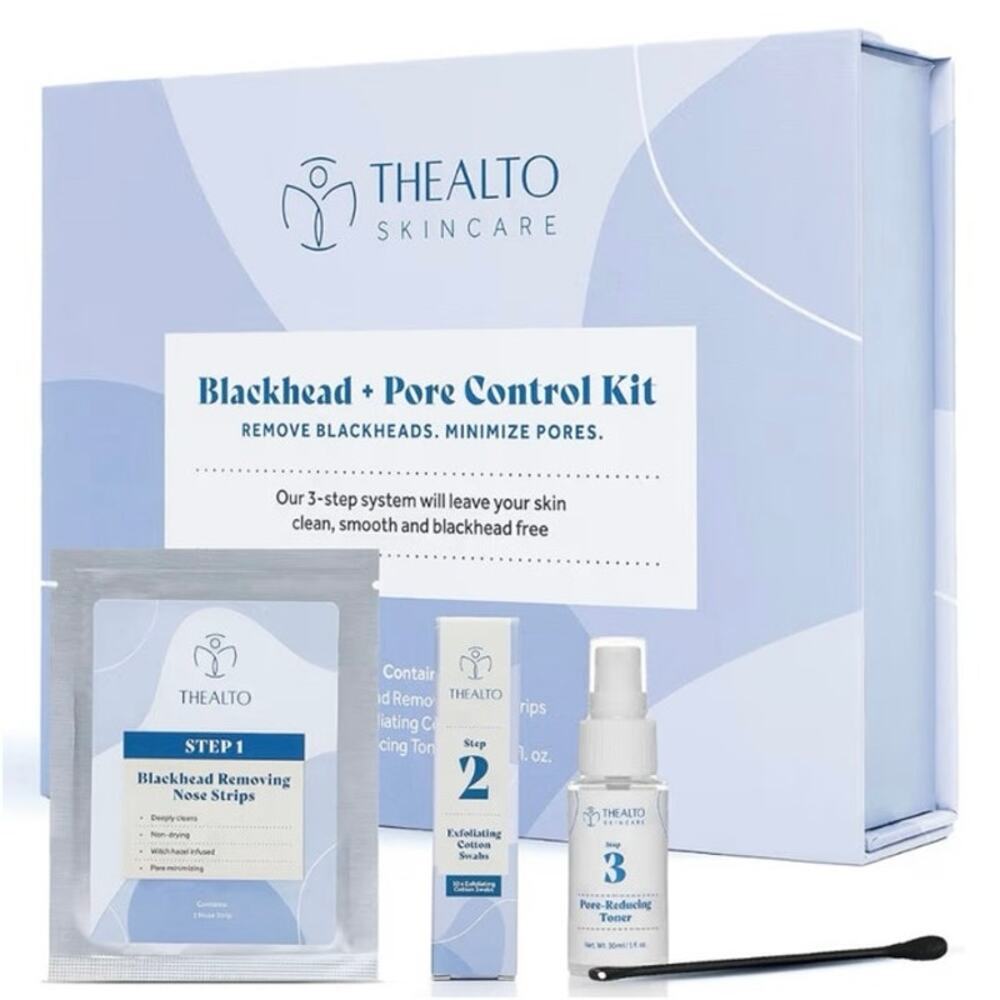 Thealto Blackhead + Pore Control Skincare Kit‎ Witch Hazel Tea Tree NEW